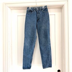 Guess Women’s Vintage 80’s 90’s Classic Logo Straight Blue Jeans